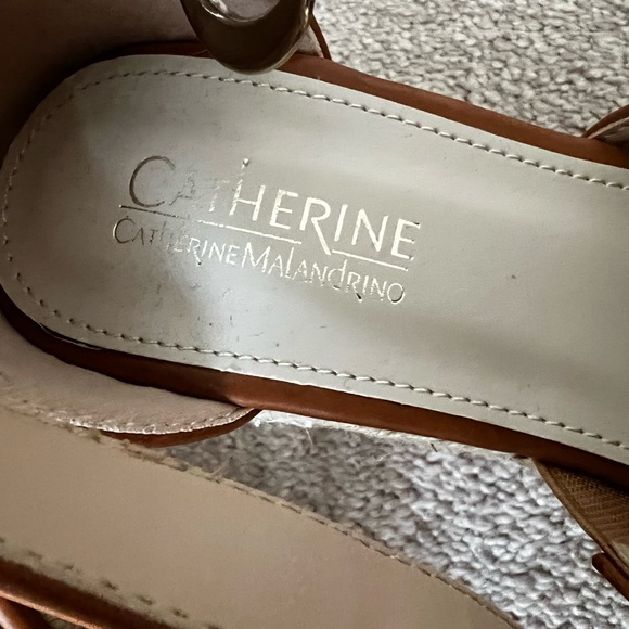 Women’s brown cognac wedges heels - Picture 5 of 5